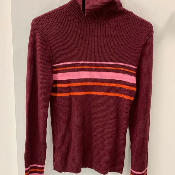Free People striped turtleneck sweater - Picture 1 of 3